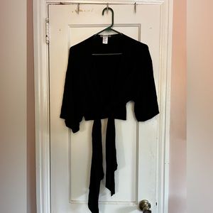 Swimsuits For All Tie Top Coverup - 18/20 - Black